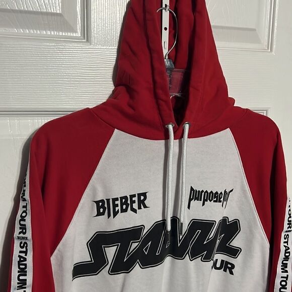 🔥🔥 JUSTIN BIEBER STADIUM TOUR Hoodie - EXCELLENT Condition- Men Sz M 🔥🔥 - Picture 3 of 12